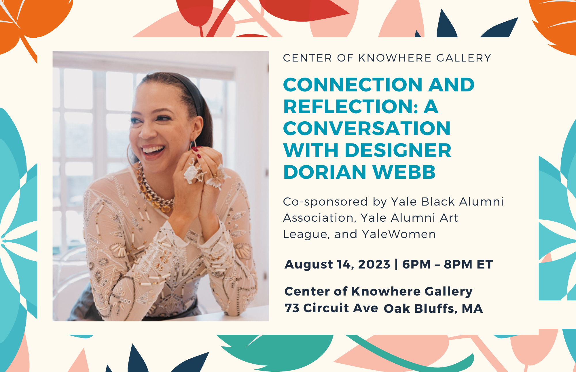 Featured image for “August 14: Connection and Reflection: A Conversation with Designer Dorian Webb ‘91”